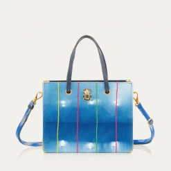 Clearance Claris Virot Mini Archi Bag Indigo Bogolan Fabric