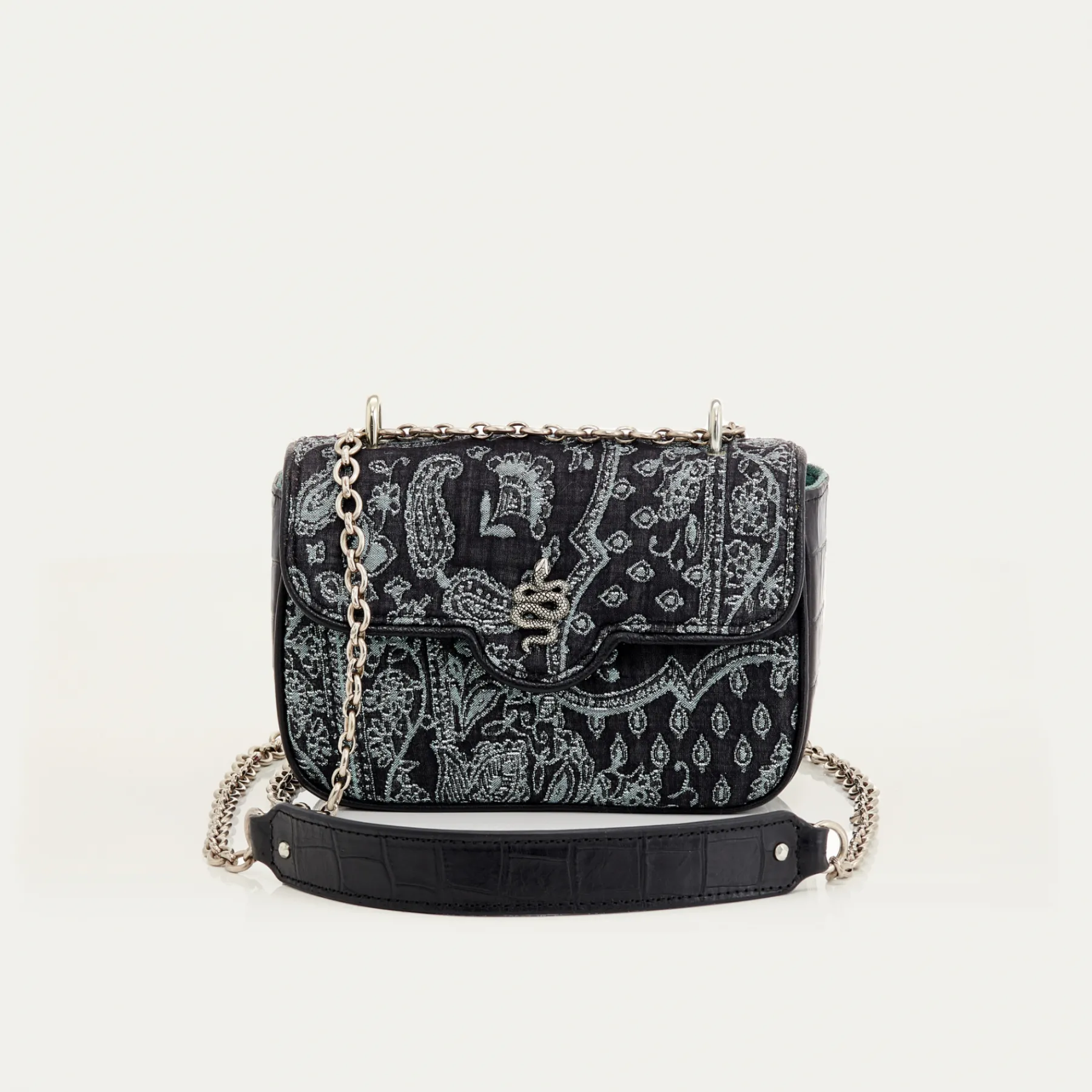 Online Claris Virot Mini Ava Bag Jeans Cashmere Leather