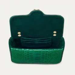 Sale Claris Virot Mini Ava Bag Grass Green Python
