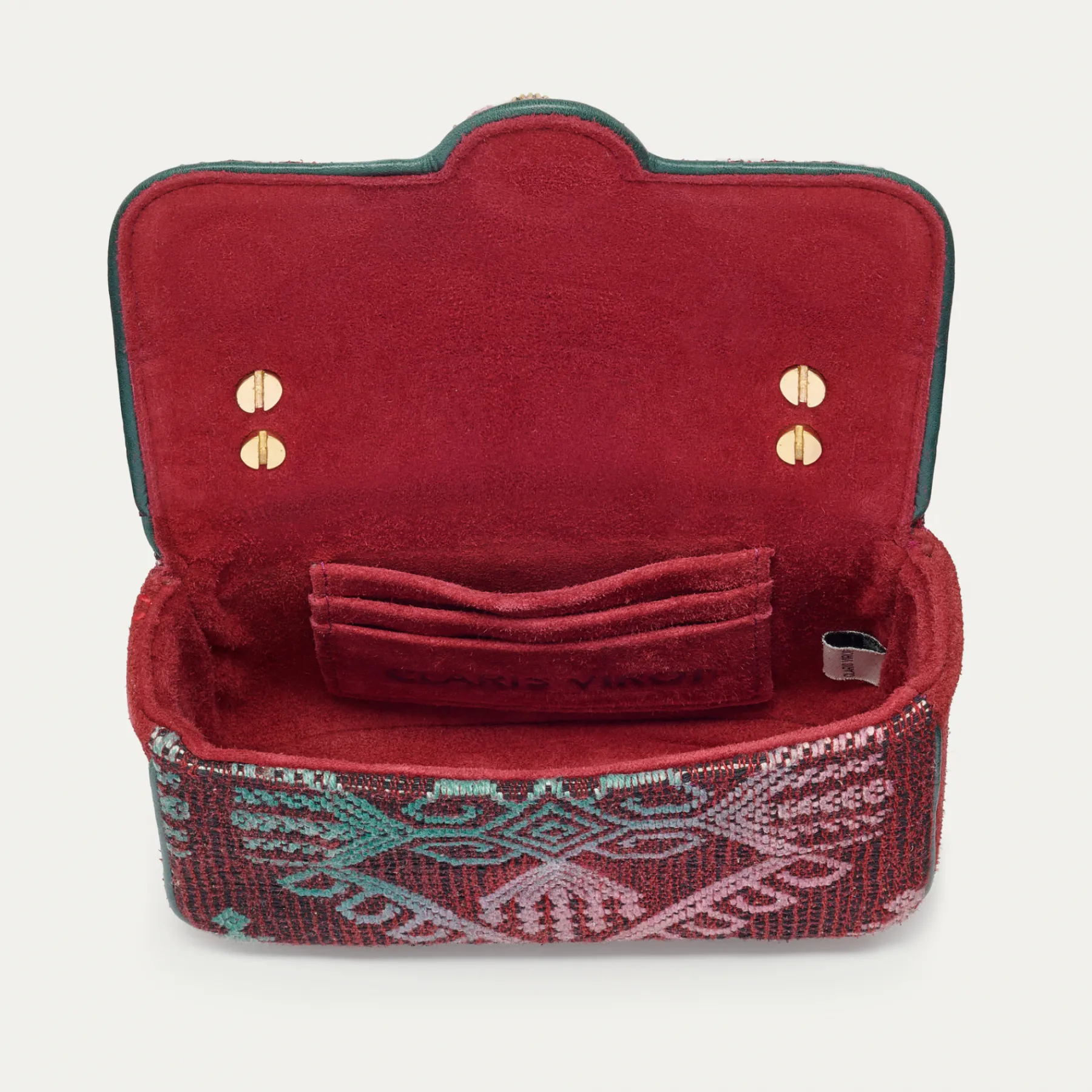 Sale Claris Virot Mini Ava Bag Timor Fabric Tie Dye Green And Pink