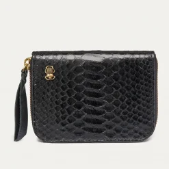 Best Claris Virot Mini Bob Wallet Black Python