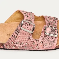 Discount Claris Virot Odette Sandals Pink Powder Python