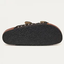 Outlet Claris Virot Odette Sandals Black Python Silver Hardware