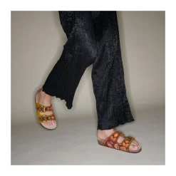 Discount Claris Virot Odette Sandals Purple Cashmere Fabric