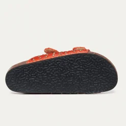 Outlet Claris Virot Odette Sandals Shaded Red Levant Python