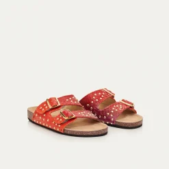 Outlet Claris Virot Odette Sandals Shaded Red Levant Python