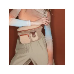 Best Sale Claris Virot Romeo Bag Olive Suede Embroidered And Cream Shearling