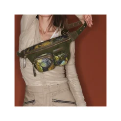 Hot Claris Virot Romeo Bag Green Valley Python