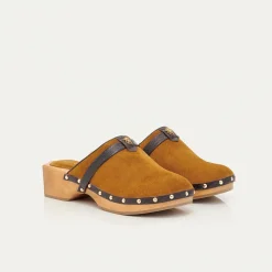 Online Claris Virot Sabots Arlette Tora Suede And Leather