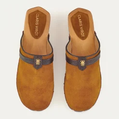 Online Claris Virot Sabots Arlette Tora Suede And Leather