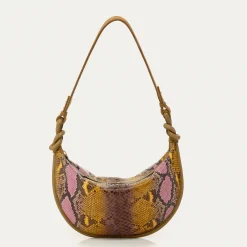Clearance Claris Virot Sac Chris Stone Hand Painted Python