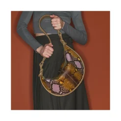 Clearance Claris Virot Sac Chris Stone Hand Painted Python