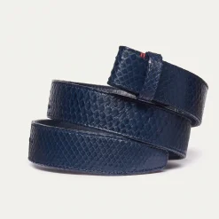 Clearance Claris Virot Snake Belt Navy Python