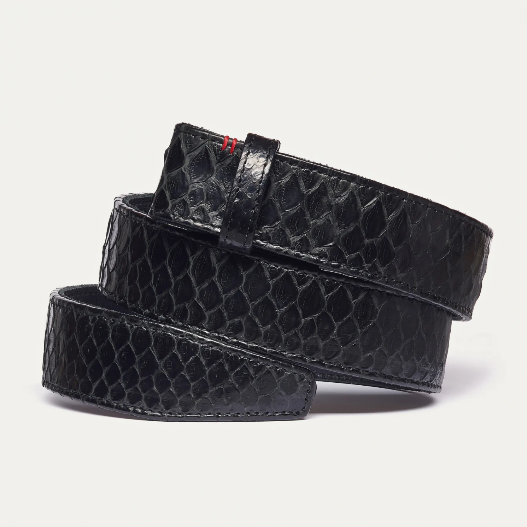 New Claris Virot Snake Belt Black Python Gold Buckle