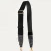 Discount Claris Virot Strap Black Suede Golden Hardware