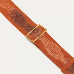Outlet Claris Virot Strap Patchwork Lizard Caramel Kocha