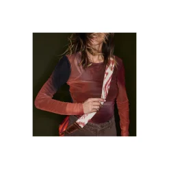 Fashion Claris Virot Strap Red Dragon Timor Fabric