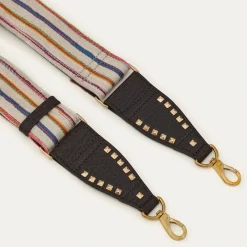 Best Claris Virot Strap Tsumugi Striped Fabric