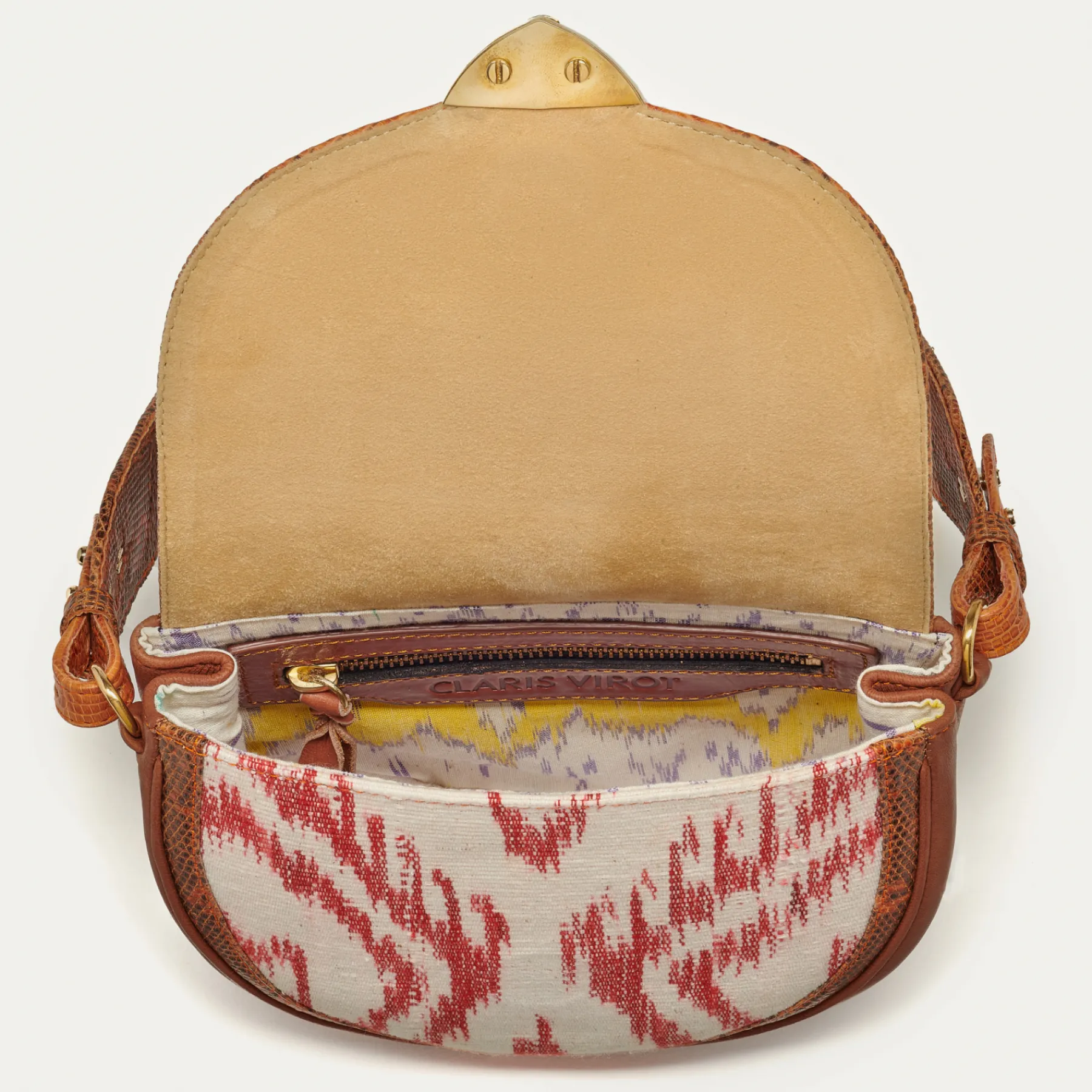 Best Sale Claris Virot Victoria Bag Red Dragon Timor Fabric