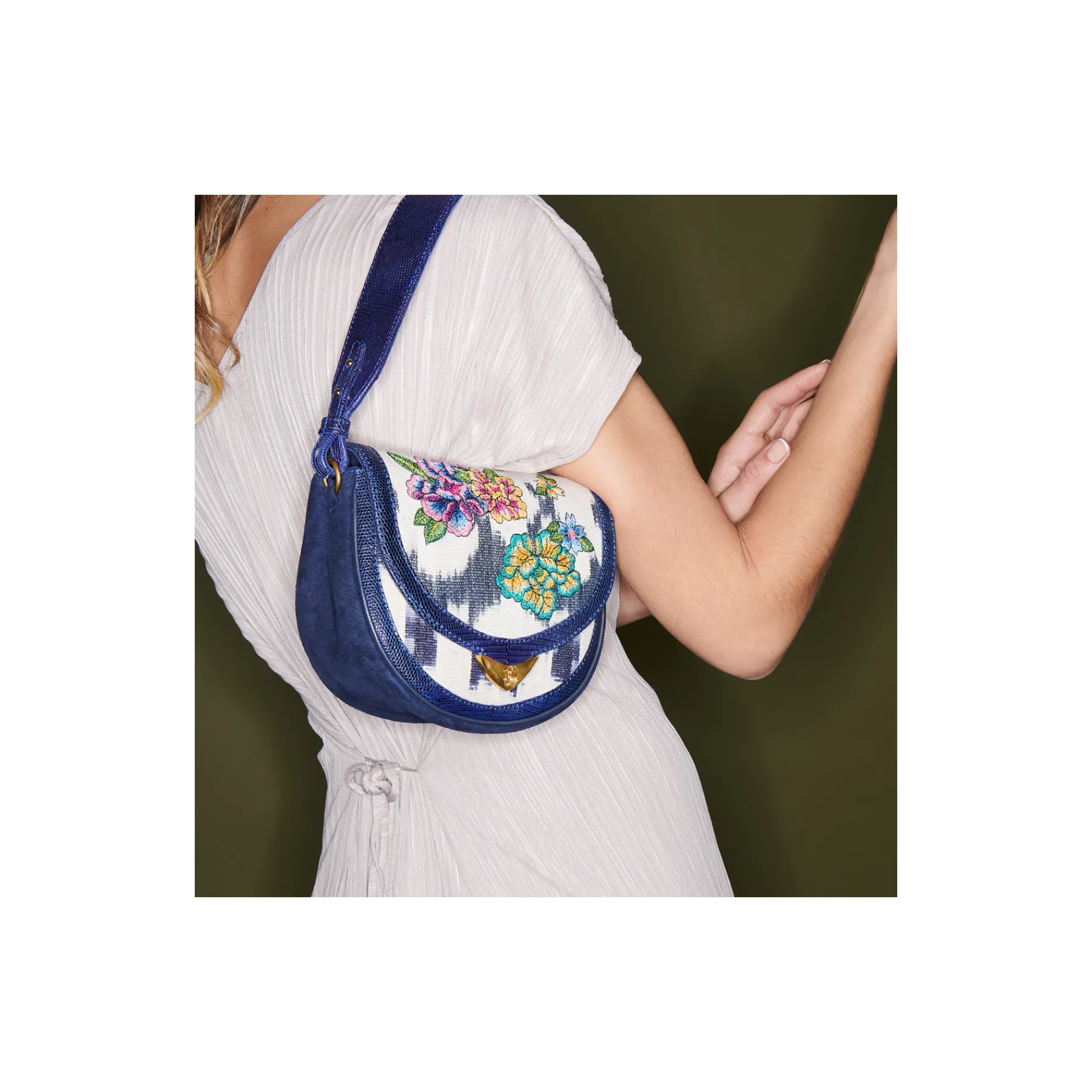 Best Sale Claris Virot Victoria Bag Peonies Embroided Flowers