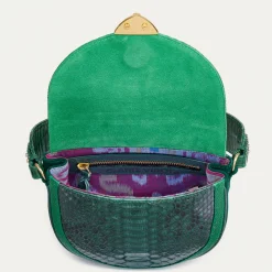 Cheap Claris Virot Victoria Bag Green Mix Python
