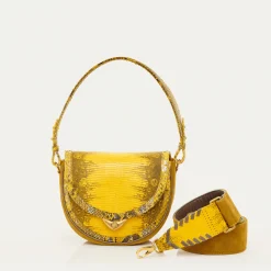 Sale Claris Virot Victoria Bag Yellow Imperial Samurai Python