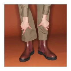 Cheap Claris Virot Ziggy Boots Hot Wine And Bark Leather